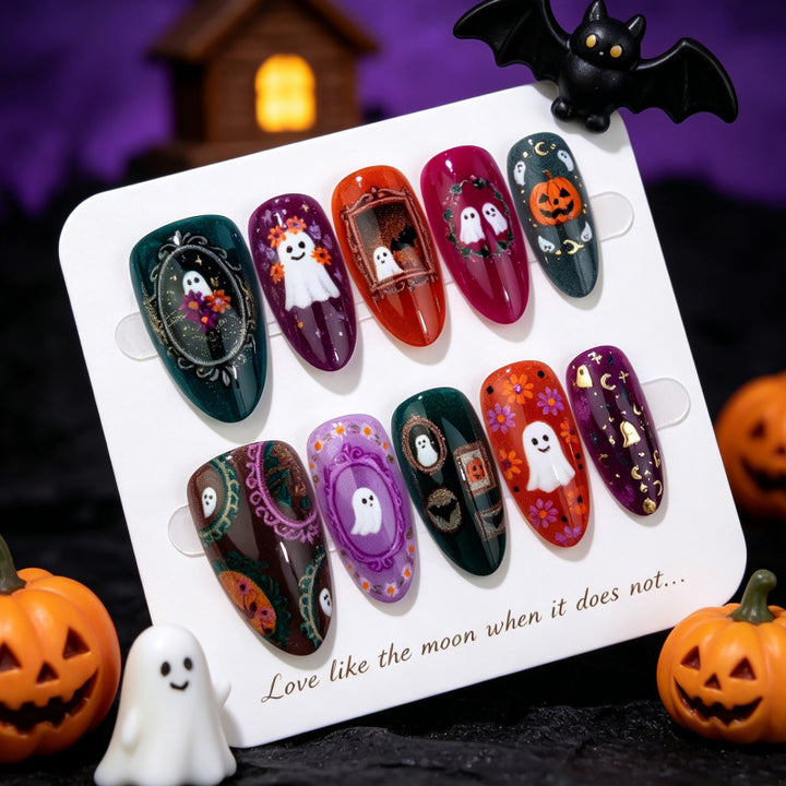 Themed Halloween Press-On Nail Set
