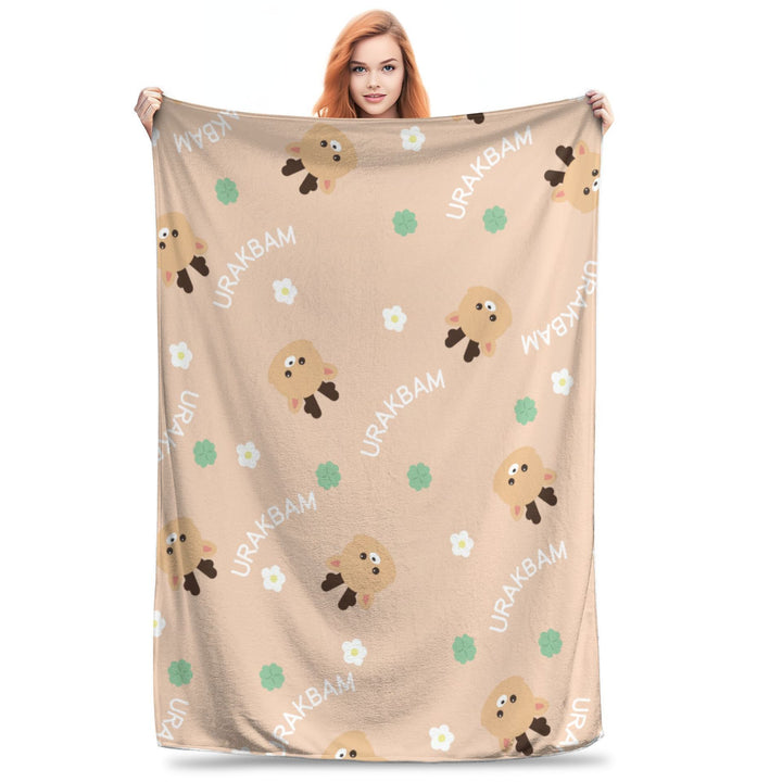 Cozy Plush Dog-Themed Throw Blanket