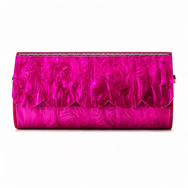 Sculpted Shell Clutch