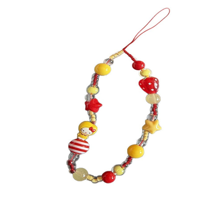 Playful Beaded Charm Phone Lanyard Stornfield 1790135330