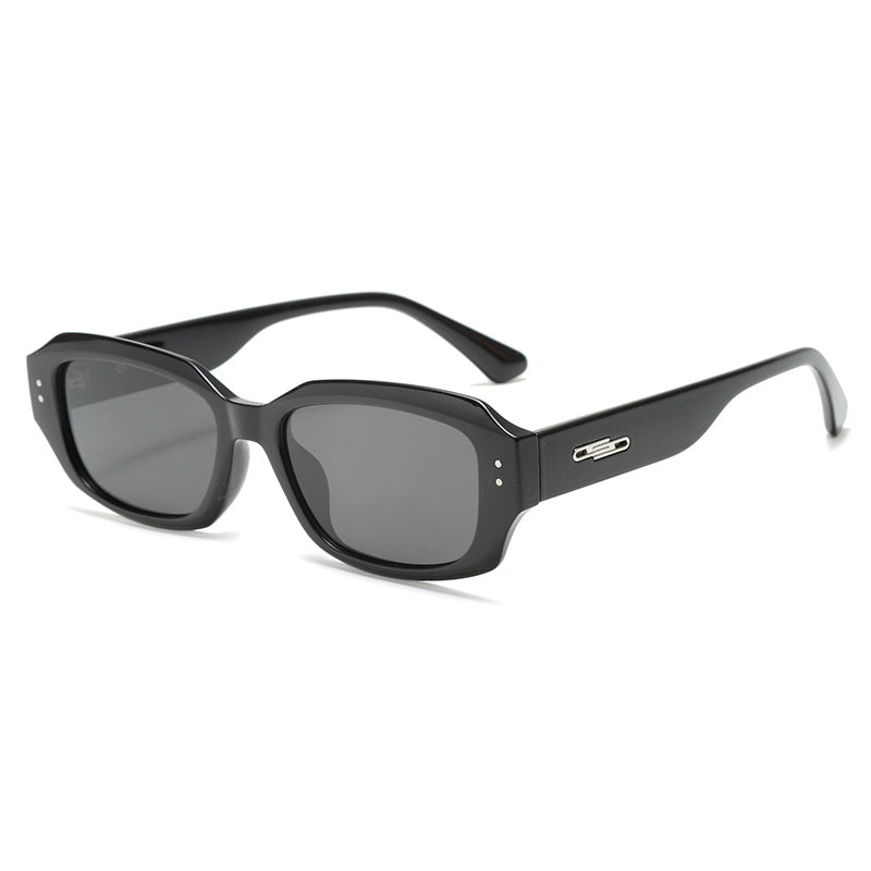 Women fashionable square sunglasses with innovative transparent frame Stornfield