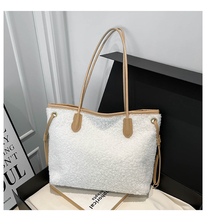 Oversized Faux Fur Tote Bag Stornfield