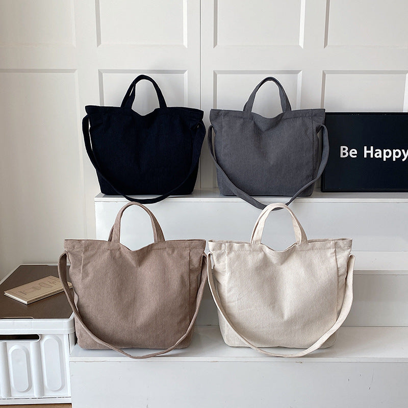 WoSoft Corduroy Tote Bag Stornfield