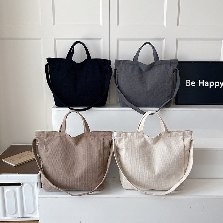 WoSoft Corduroy Tote Bag Stornfield