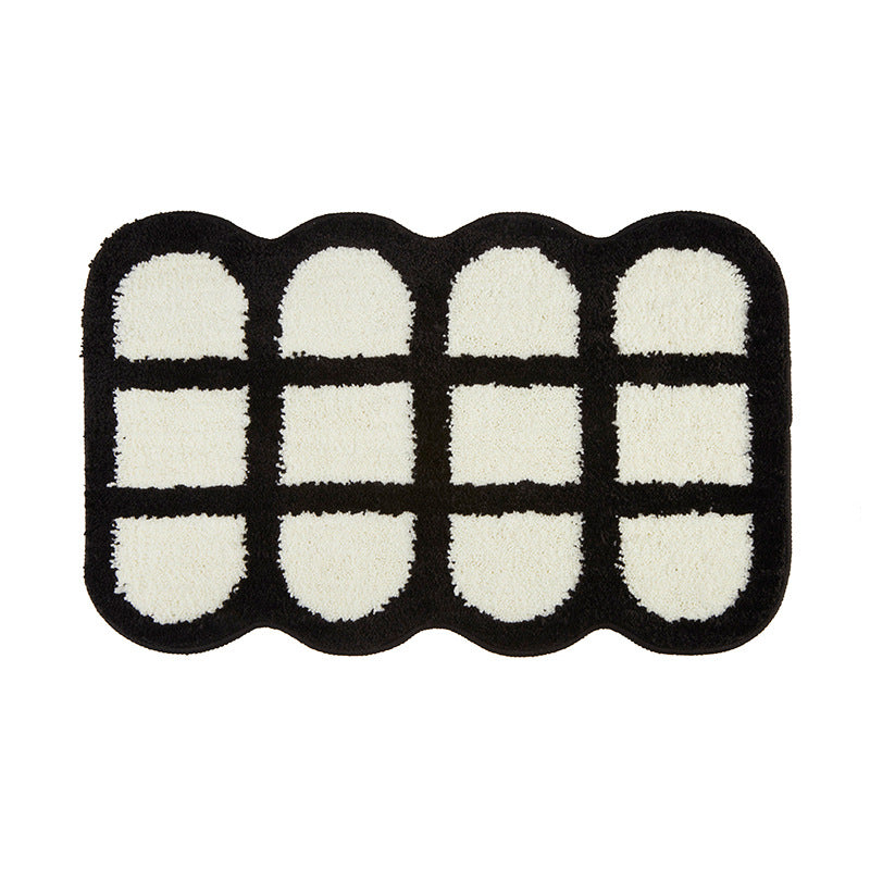 Textured Pillow-Edge Bath Mat