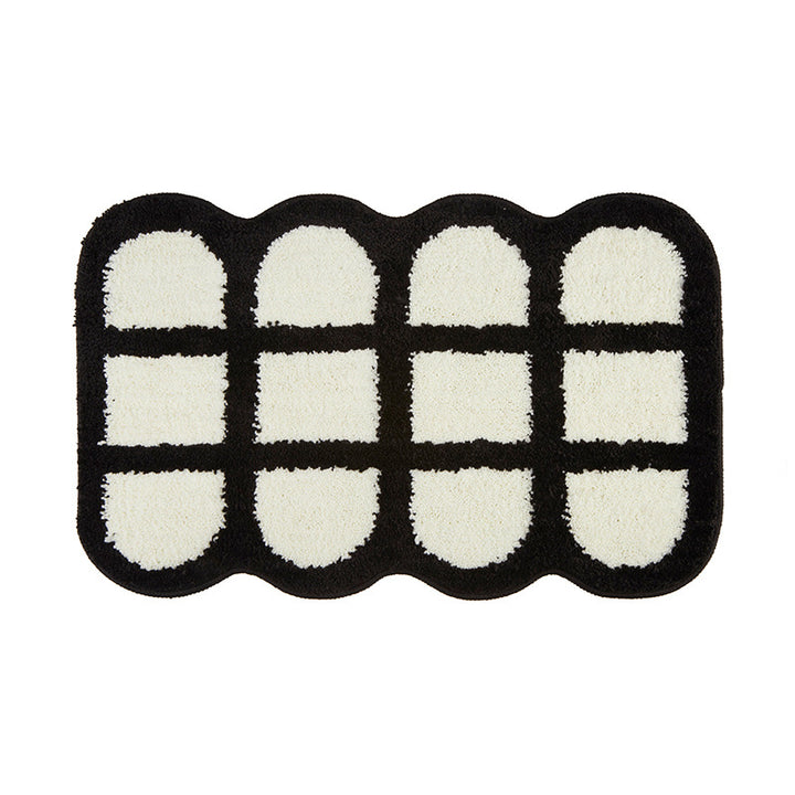 Textured Pillow-Edge Bath Mat
