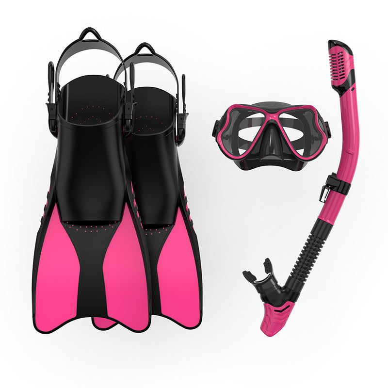 Premium Snorkel Set with Ergonomic Fins and Clear Dive Mask Stornfield
