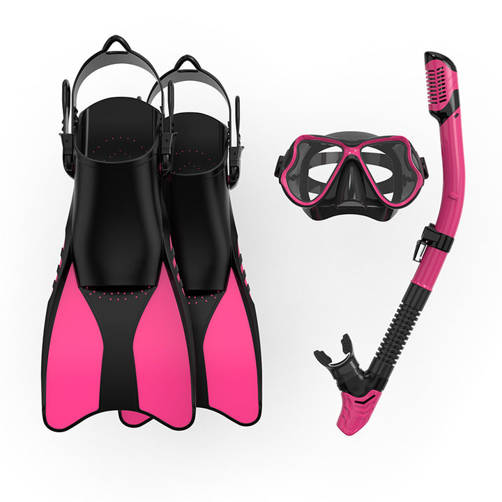 Premium Snorkel Set with Ergonomic Fins and Clear Dive Mask Stornfield