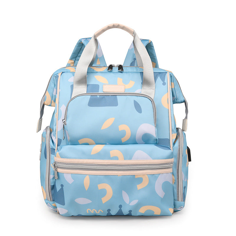 Multi-Functional Patterned Diaper Backpack Stornfield