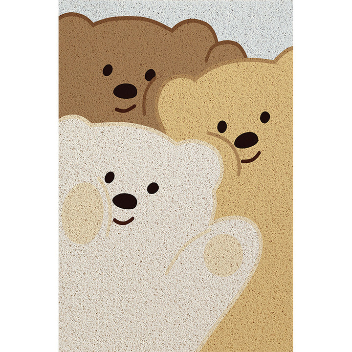 Cartoon-Themed Plush Bath Mat