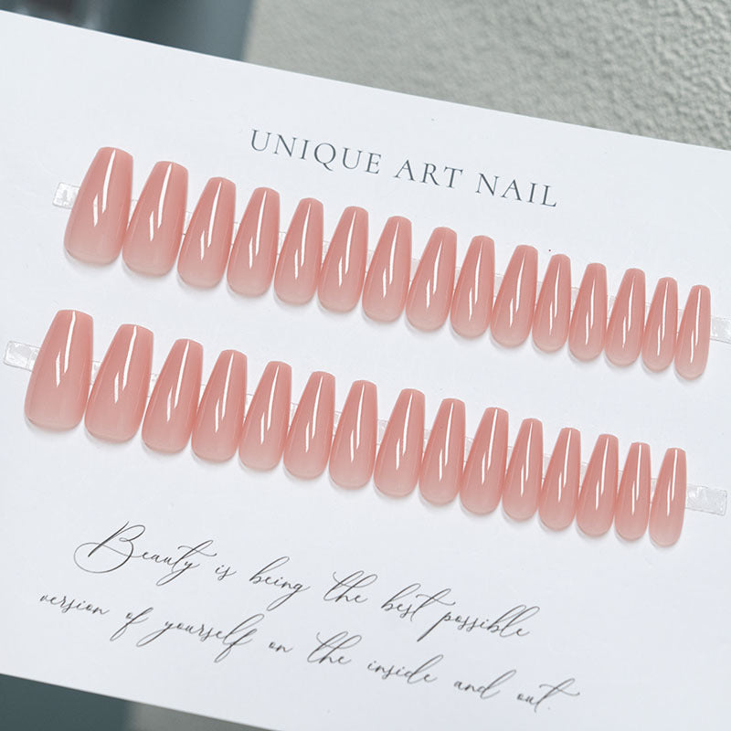 Natural Glossy Press-On Nails