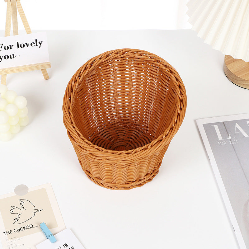 Decorative Woven Round Basket Stornfield