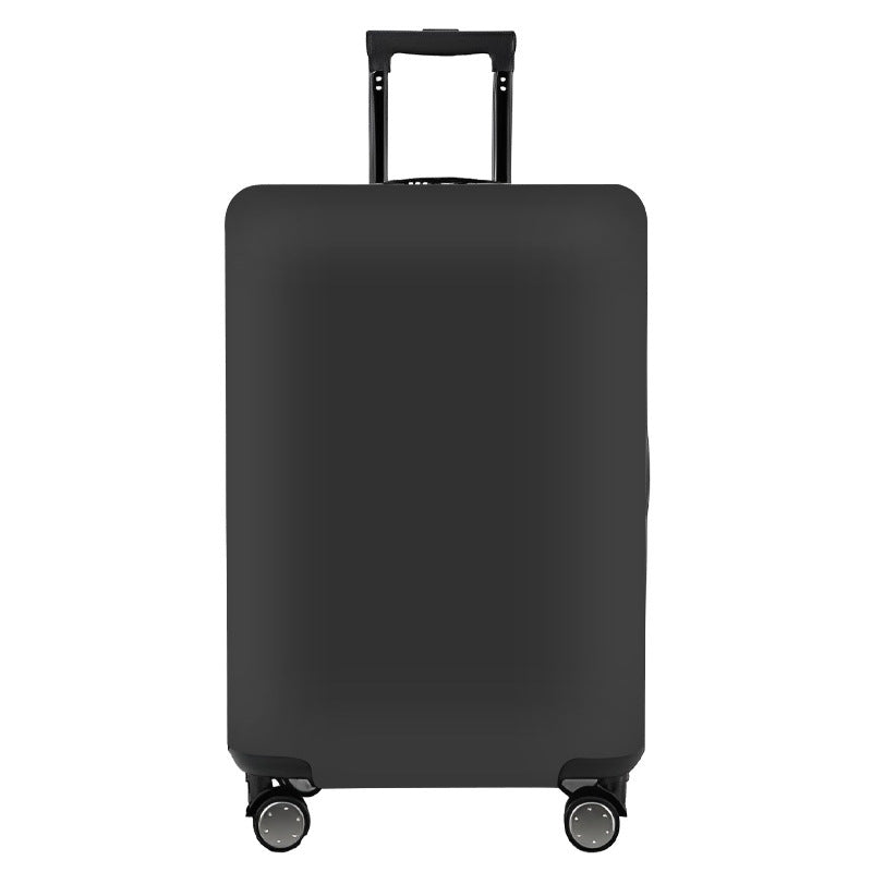 Unisex nan elastic motif suitcase cover made of stretchable polyester with handle and wheel openings Stornfield
