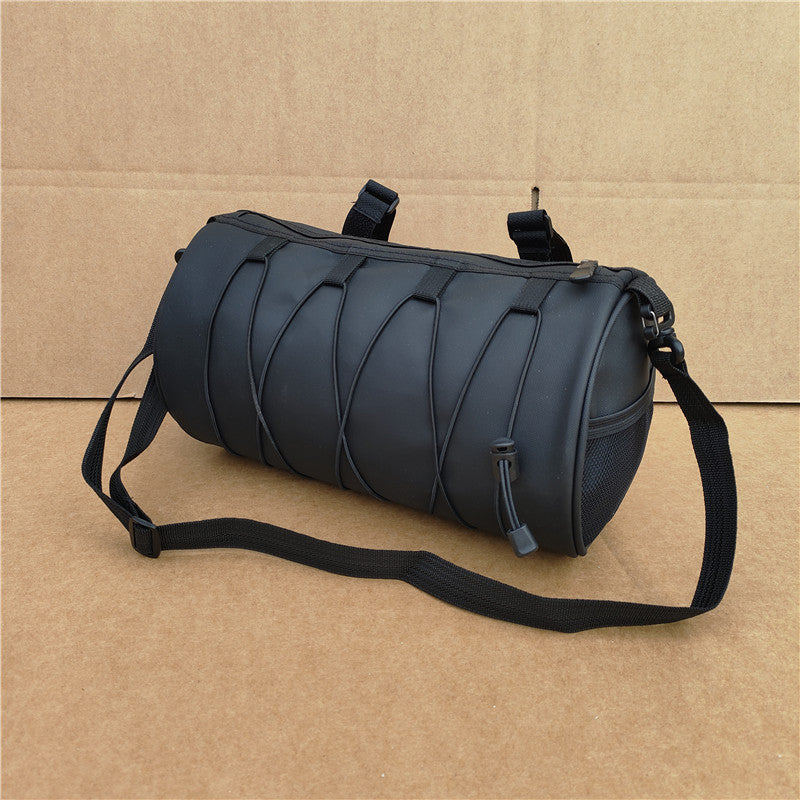 waterproof bicycle handlebar phone bag with touchscreen pocket and zippered cargo Stornfield