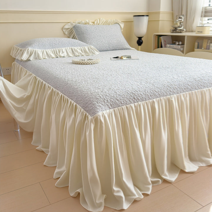 Elegant Ruffled Bed Cover Set
