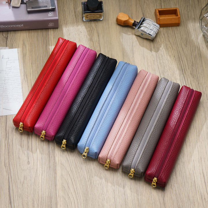 Elegant Leather Pencil Case