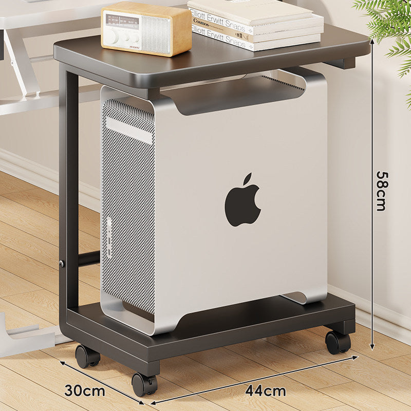 Mobile CPU Tower Stand with Locking Swivel Casters and Ventilated Platform