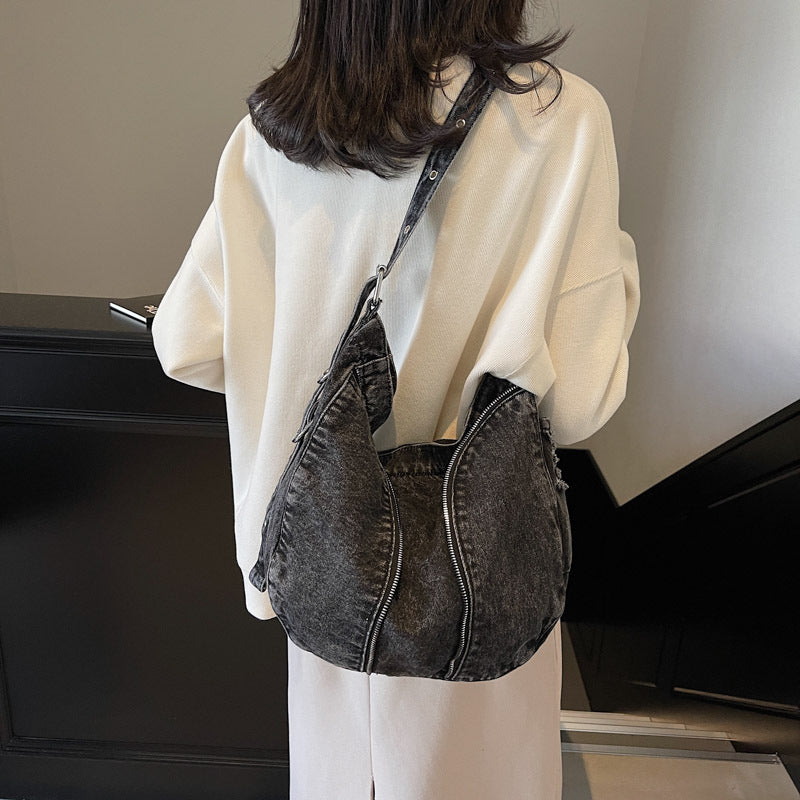 Fashionable Denim Shoulder Bag Stornfield