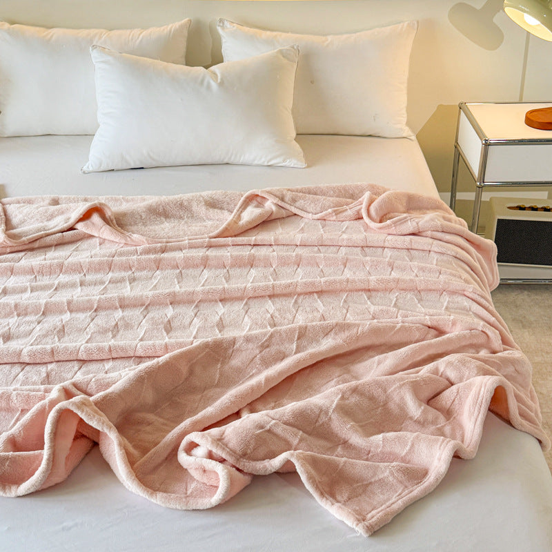 Cozy Textured Throw Blanket