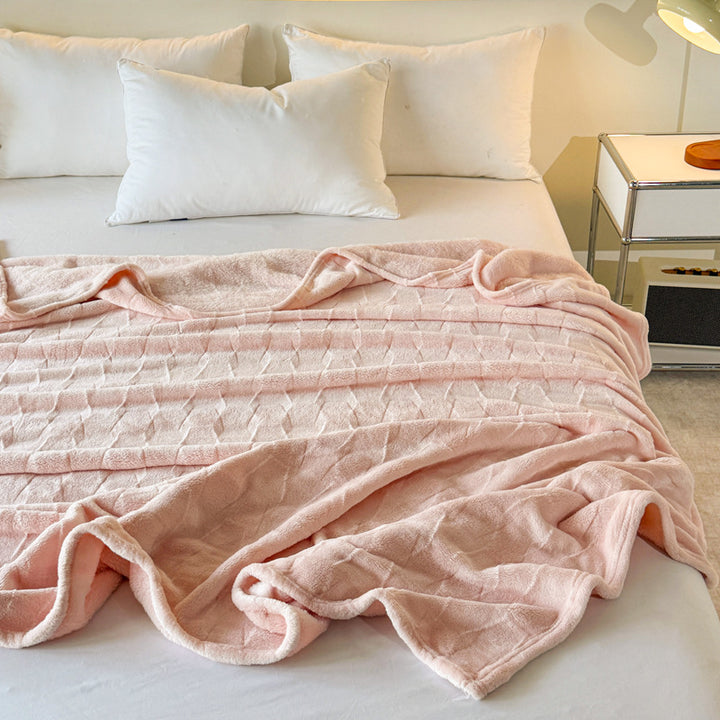 Cozy Textured Throw Blanket