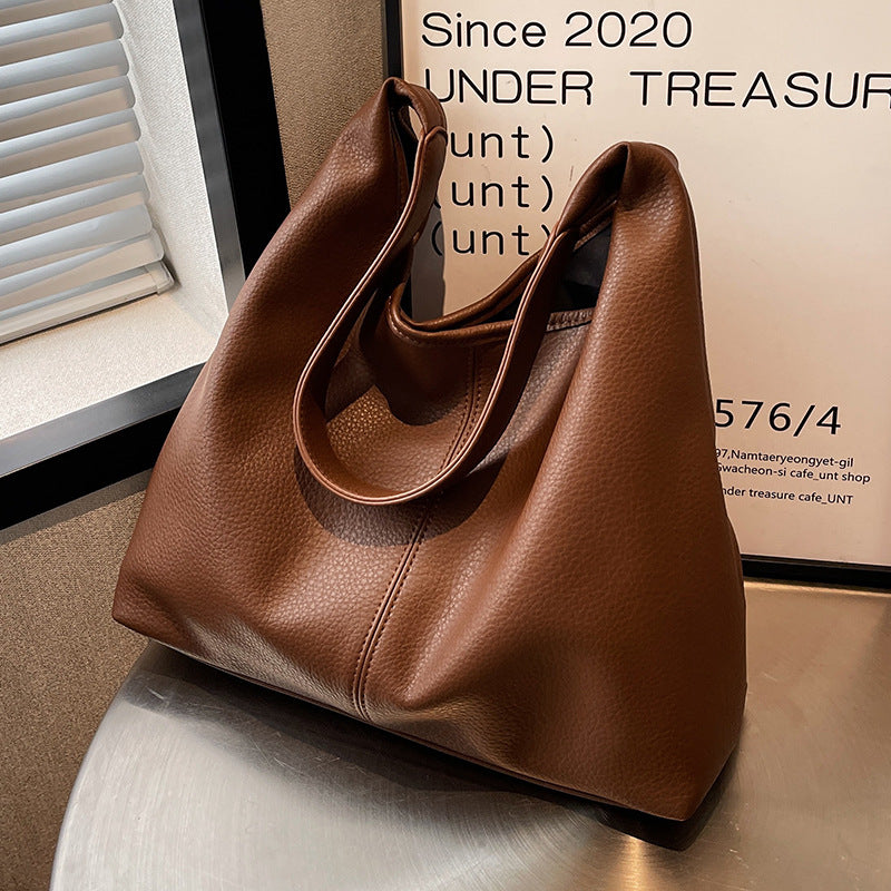 Textured Hobo Handbag