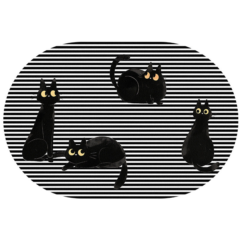 Cat-Themed Decorative Area Mat