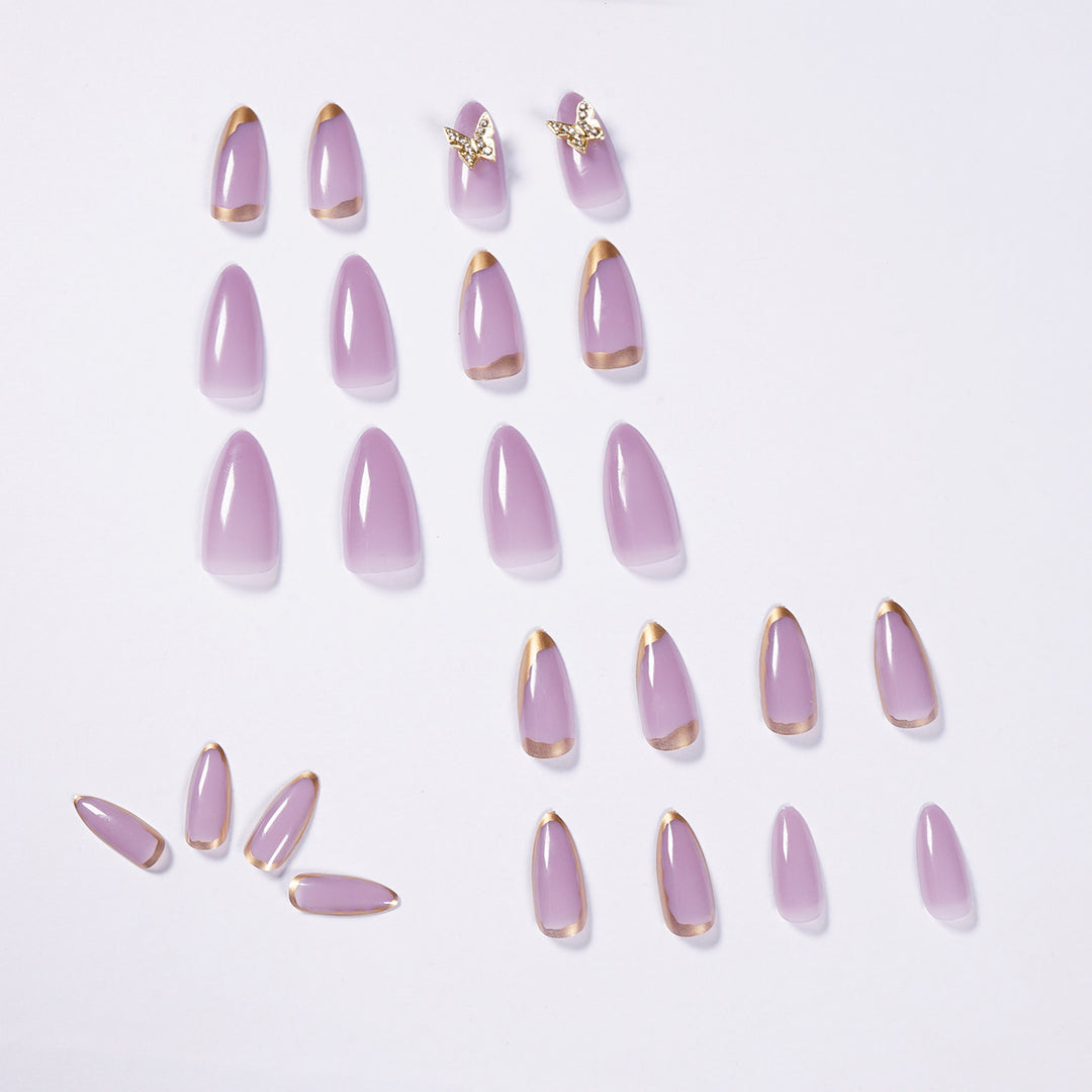 Elegant fake nails with glitter accents Stornfield