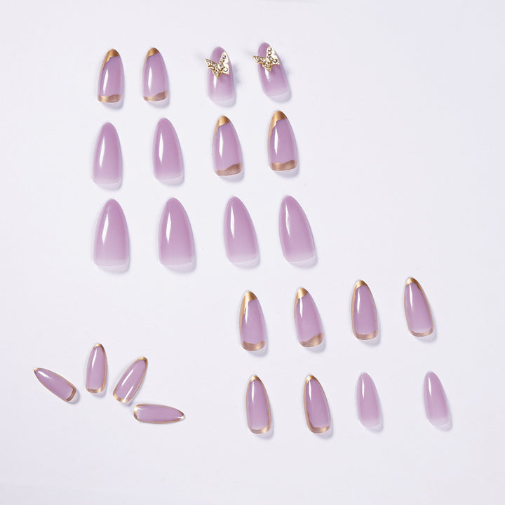 Elegant fake nails with glitter accents Stornfield
