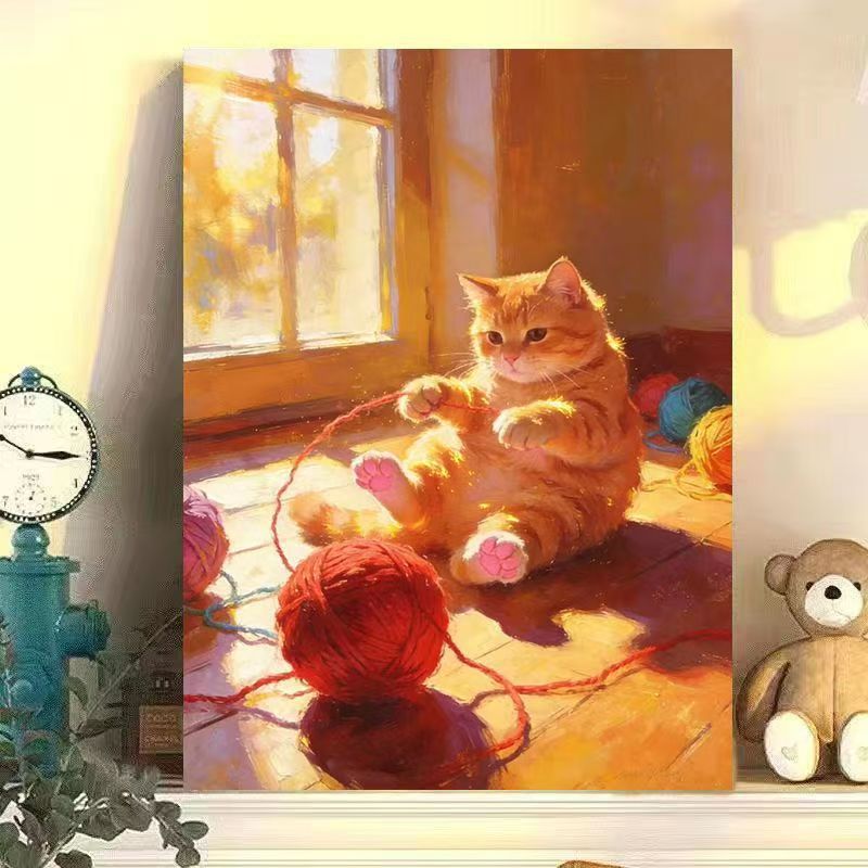 Cat-Themed Canvas Wall Art Stornfield