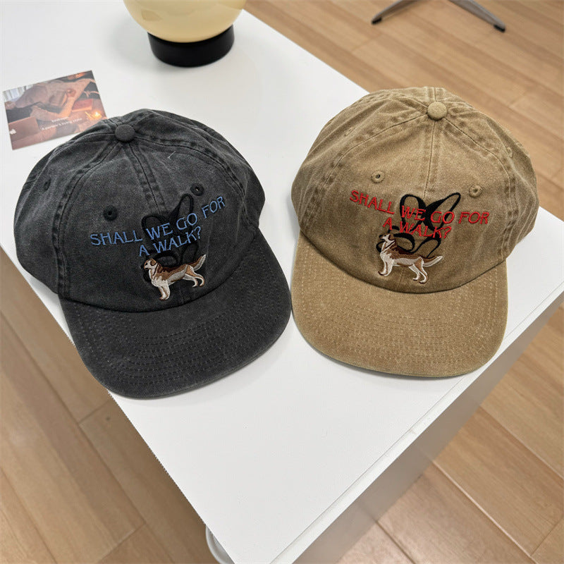 Unisex Funny Embroidered Dog-Themed Cap Stornfield