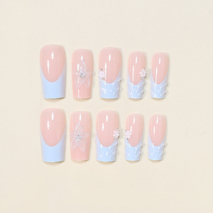 3D Floral Decorative Press-On Nail Art Stornfield