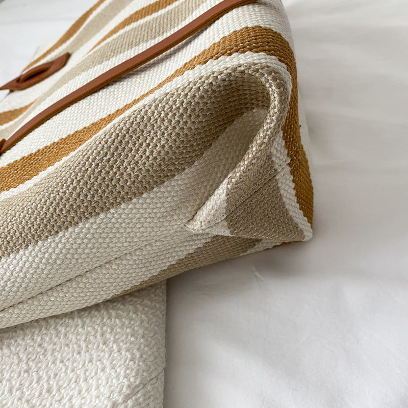 Stylish Striped Tote Bag