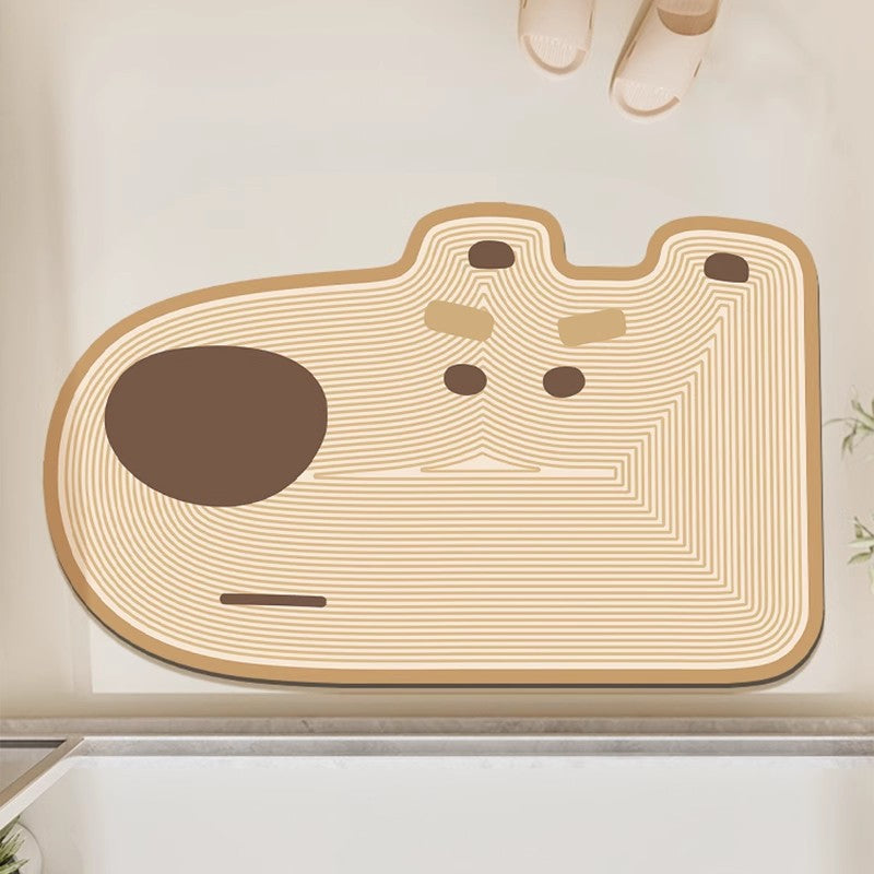Adorable Frog-Shaped Bath Mat