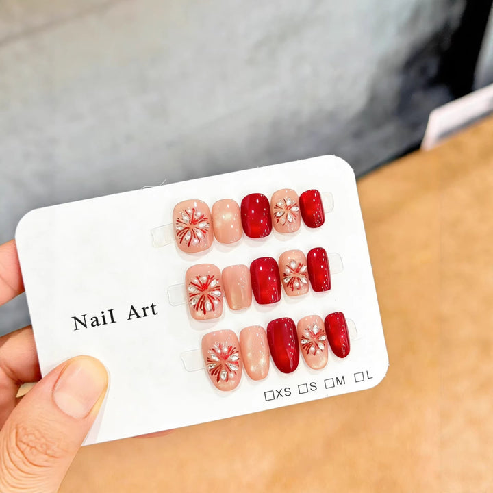 Floral Press-On Nail Art Set Stornfield