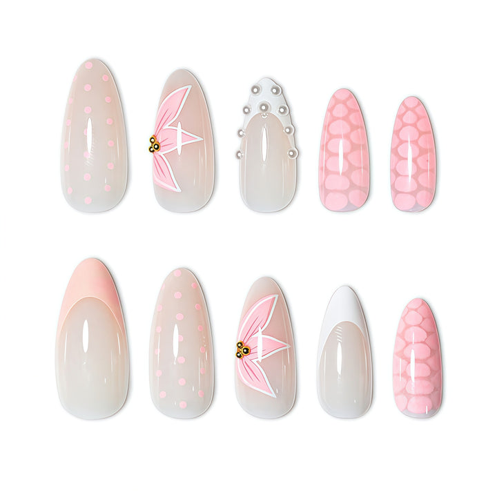 Floral Accent Nail Art Extensions Stornfield