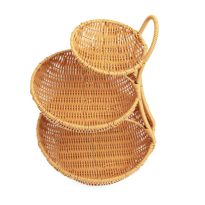Multi-Tiered Wicker Display Stand Stornfield