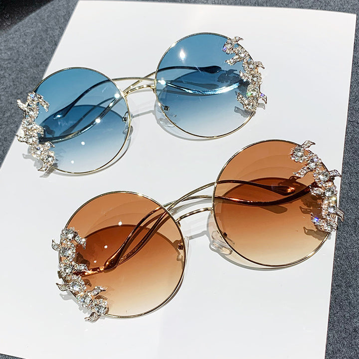 Ladies Glamorous Sunglasses with Sparkling Rhinestone Details Stornfield