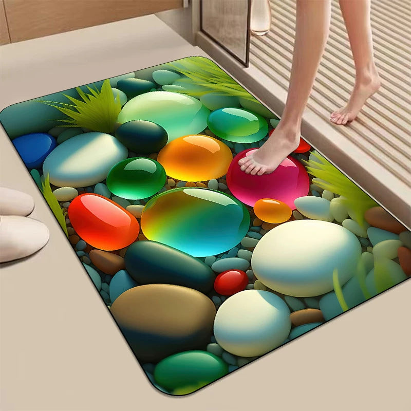 Colorful Abstract Area Mat
