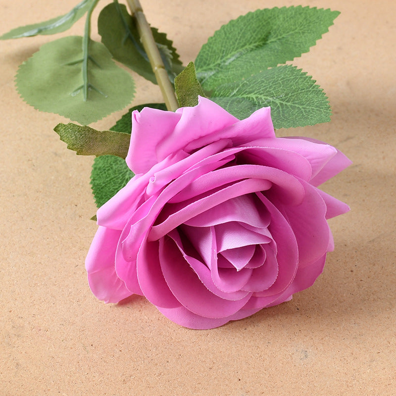 Realistic Silk Rose Decoration