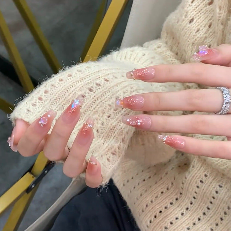 Elegant artificial nails with floral accents Stornfield