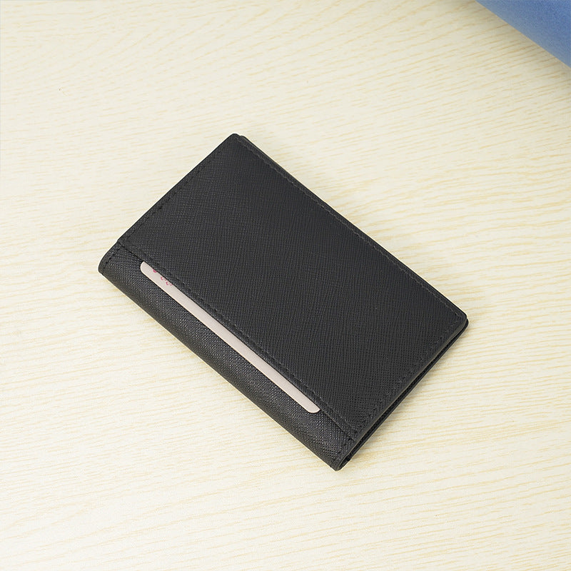 Sleek Leather Business Card Holder Stornfield