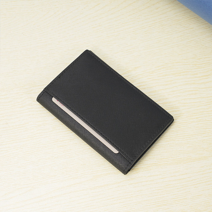 Sleek Leather Business Card Holder Stornfield