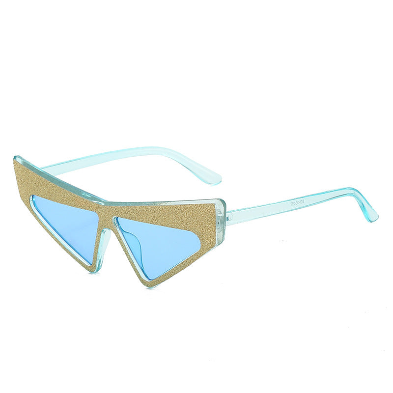 Women's futuristic sunglasses with glittering frame Stornfield