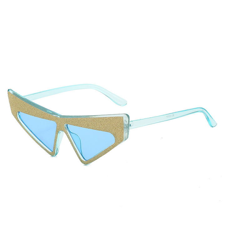 Women's futuristic sunglasses with glittering frame Stornfield