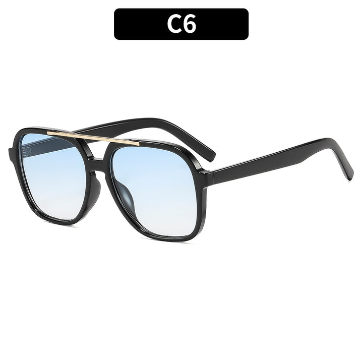 Vintage-Inspired Geometric Square Sunglasses
