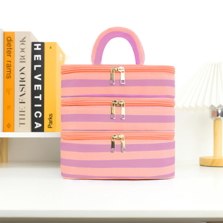 Stylish cosmetic organizer with multiple compartments Stornfield