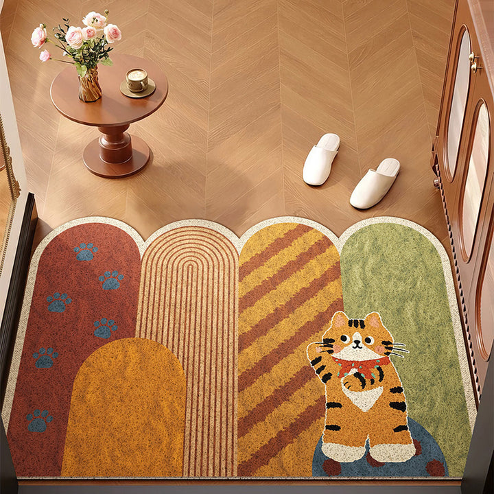 Playful Cat-Themed Area Rug