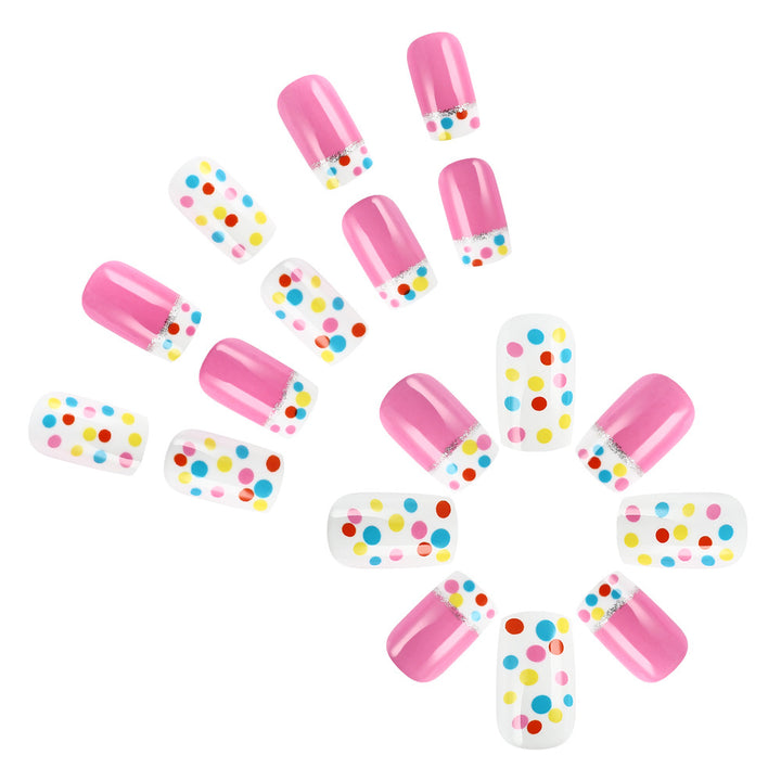 Decorative Dot Pattern Press-On Nails Stornfield