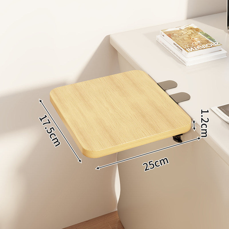 Compact Wall-Mounted Foldable Clamp-On Desk Shelf