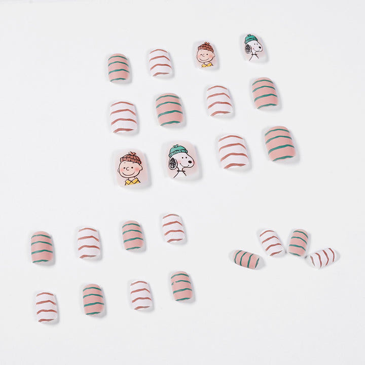 Artificial artificial nails with playful mascot design Stornfield